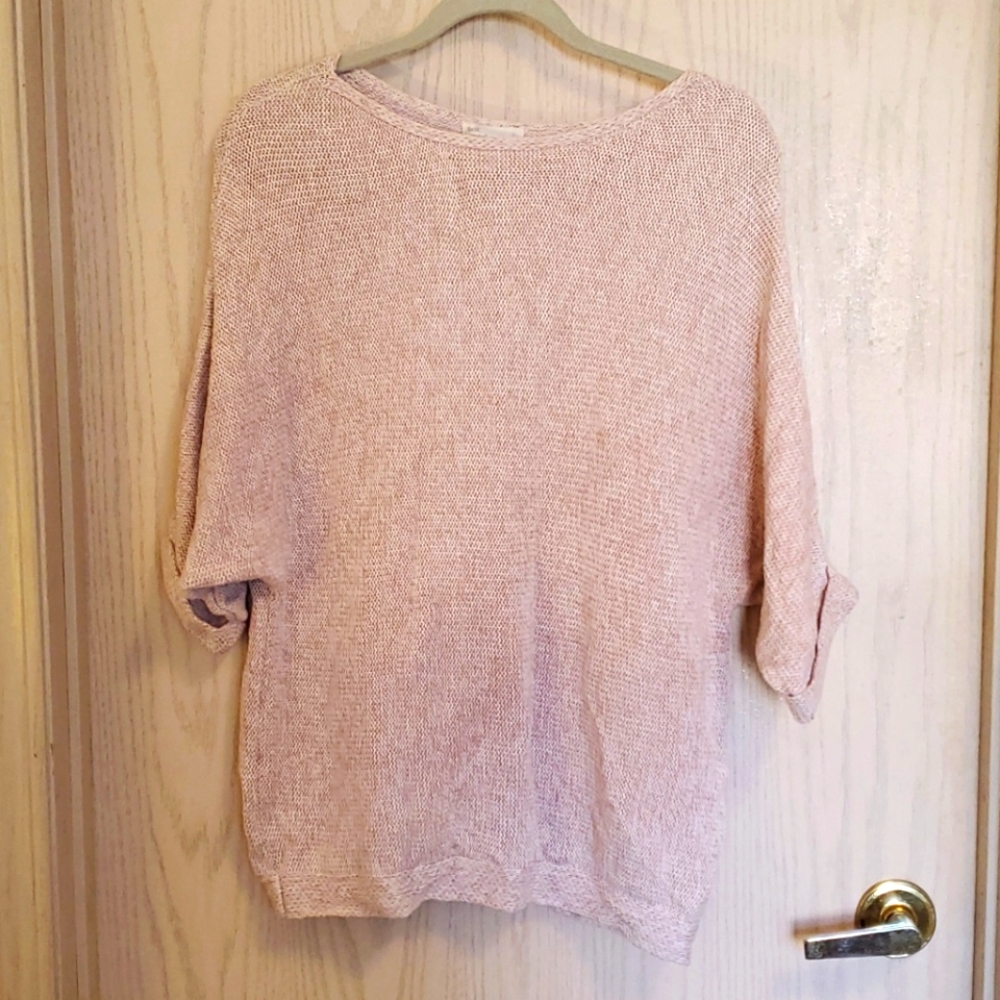 Pink knit top